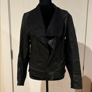 Philosophy Black Leather Jacket for Women